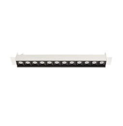 LedsC4 - Empotrable techo sin marco BENTO 12xled 25,2W 50º 2700K blanco negro