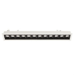 LedsC4 - Empotrable techo con marco BENTO 12xled 25,2W 34º 3000K blanco negro