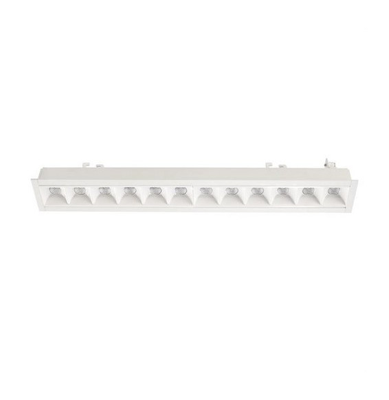 LedsC4 - Empotrable techo con marco BENTO 12xled 25,2W 34º 3000K blanco blanco