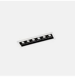 LedsC4 - Empotrable techo con marco BENTO 6xled 12,6W 34º 3000K blanco negro