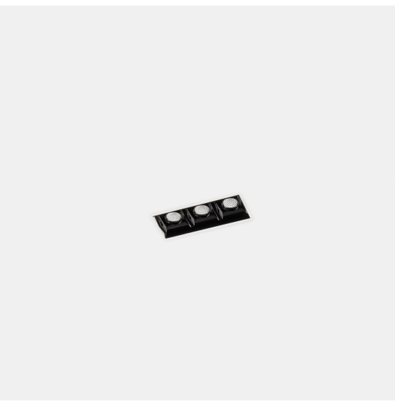 LedsC4 - Empotrable techo sin marco BENTO 3xled 6.3W 50º 2700K blanco negro