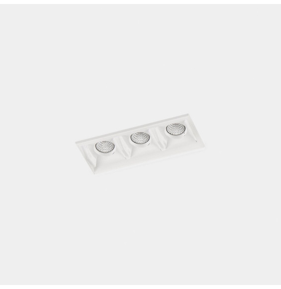 LedsC4 - Empotrable techo sin marco BENTO 3xled 6.3W 15º 2700K blanco blanco