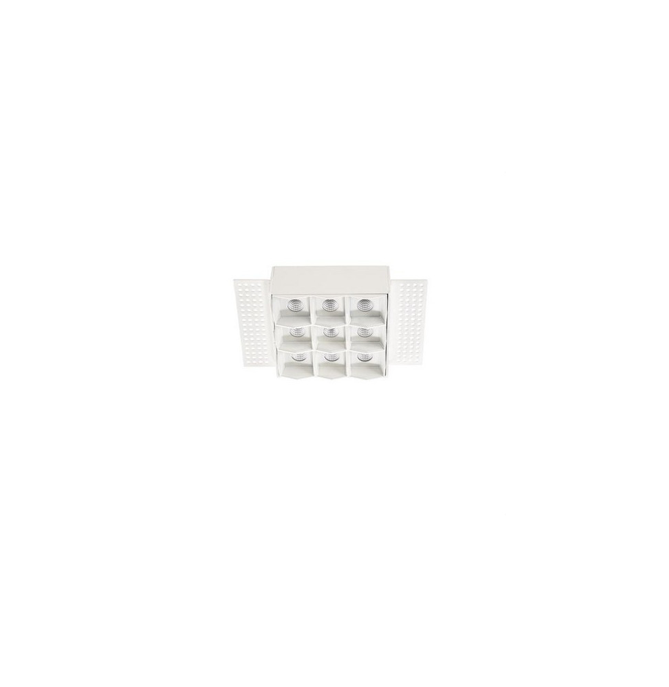 LedsC4 - Empotrable techo sin marco BENTO 3x3led 18,9W 50º 3000K blanco blanco LedsC4 - Empotrable techo sin marco BENTO 3x3led 18,9W 50º 3000K blanco blanco