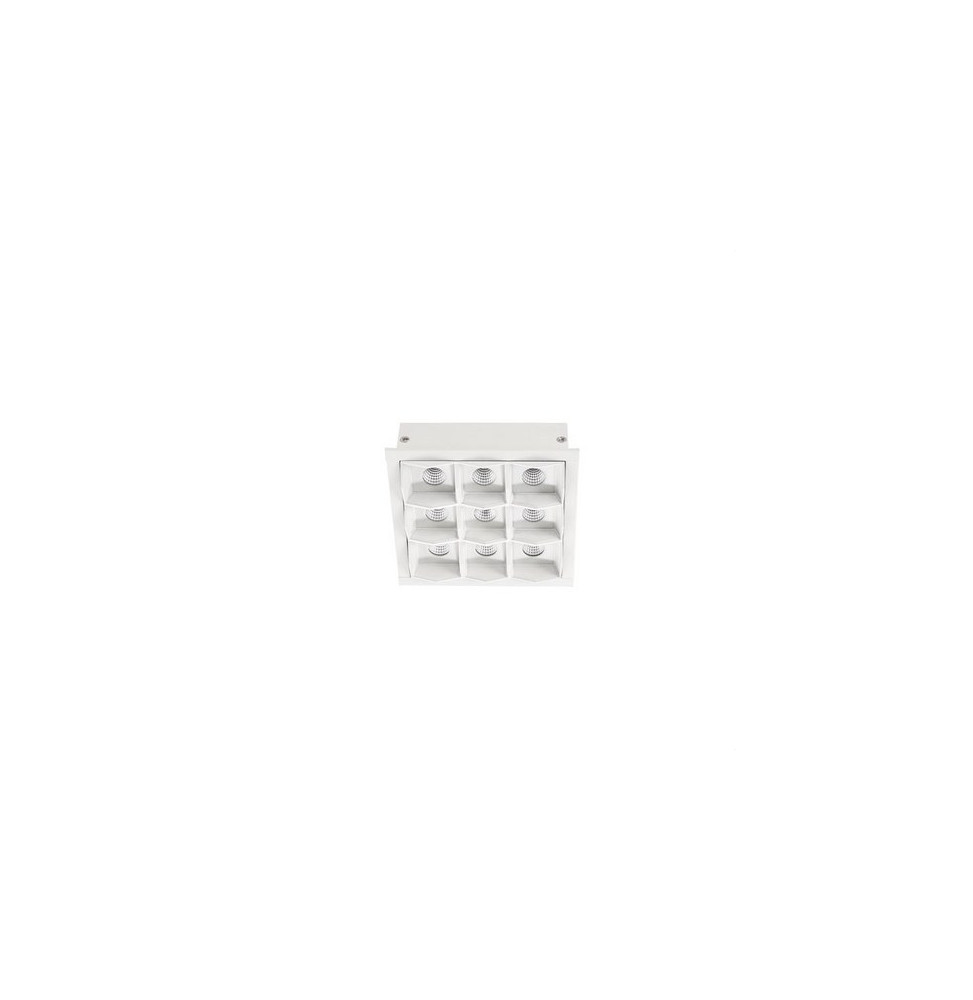 LedsC4 - Empotrable techo con marco BENTO 3x3led 18,9W 15º 2700K blanco blanco LedsC4 - Empotrable techo con marco BENTO 3x3led 18,9W 15º 2700K blanco blanco
