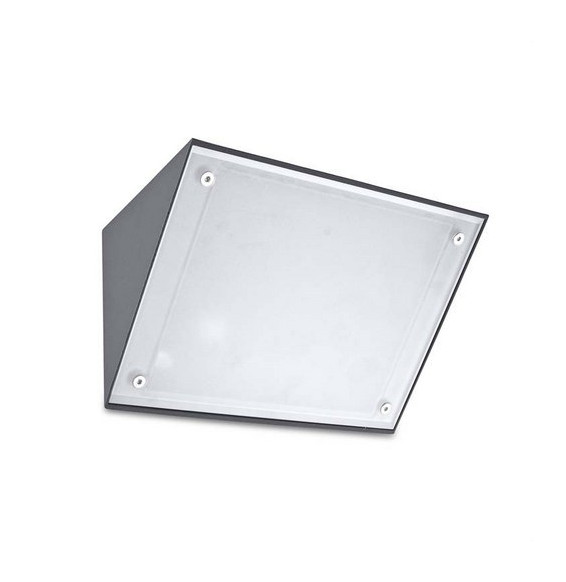 LedsC4 - Aplique CURIE 2xE27 40W gris urbano