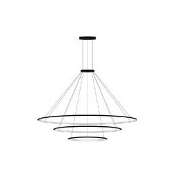 LedsC4 - Luminaria colgante circular pequeña 2700K 1-10V negro