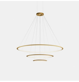 LedsC4 - Luminaria colgante circular grande 2700K 1-10V blanco