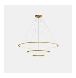 LedsC4 - Luminaria colgante circular grande 2700K 1-10V blanco