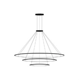 LedsC4 - Luminaria colgante circular pequeña 4000K ON-OFF negro