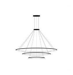 LedsC4 - Luminaria colgante circular pequeña 4000K ON-OFF negro