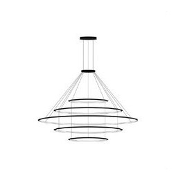 LedsC4 - Luminaria colgante circular pequeña 3000K DALI negro