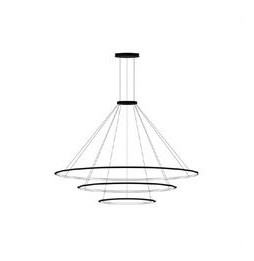 LedsC4 - Luminaria colgante circular pequeña 4000K 1-10V negro