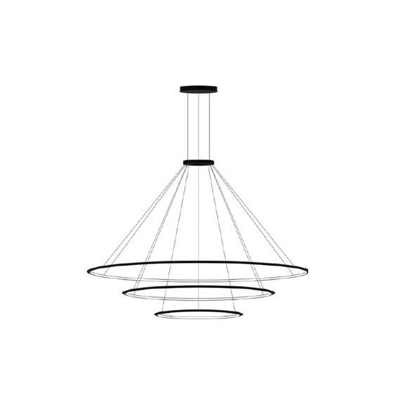LedsC4 - Luminaria colgante circular pequeña 4000K 1-10V blanco
