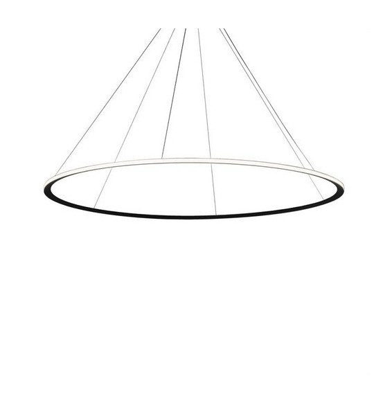 LedsC4 - Luminaria colgante circular D600 4000K ON-OFF 100/240V negro