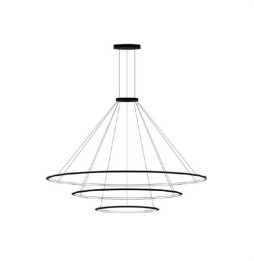 LedsC4 - Luminaria colgante circular grande 2700K DALI negro