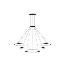 LedsC4 - Luminaria colgante circular grande 2700K DALI negro