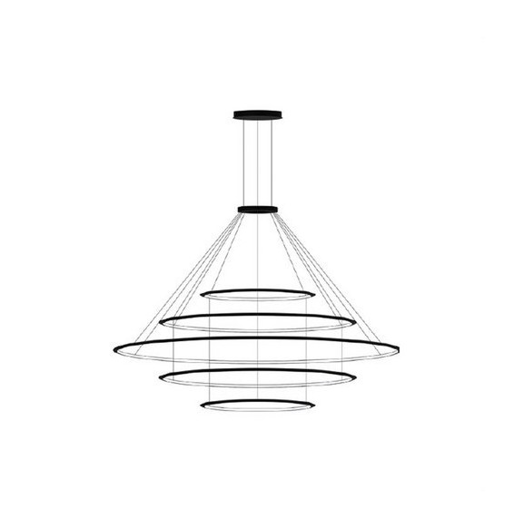 LedsC4 - Luminaria colgante circular pequeña 4000K 1-10V blanco