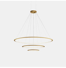 LedsC4 - Luminaria colgante circular grande 2700K DALI blanco
