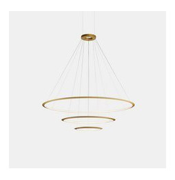 LedsC4 - Luminaria colgante circular grande 2700K ON-OFF blanco