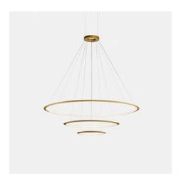LedsC4 - Luminaria colgante circular grande 4000K 1-10V blanco