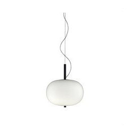 LedsC4 - Luminaria colgante ILARGI 8xled 8.5W blanco madera oscura