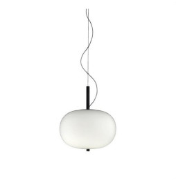 LedsC4 - Luminaria colgante ILARGI 14xled 14.8W blanco madera oscura