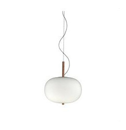 LedsC4 - Luminaria colgante ILARGI 14xled 14.8W blanco madera clara