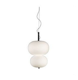 LedsC4 - Luminaria colgante ILARGI 34xled 36.1W blanco madera oscura