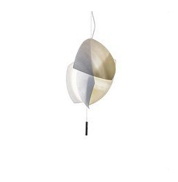 LedsC4 - Luminaria colgante VOILES 128xled 32.5W 1-10V cromo