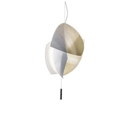 LedsC4 - Luminaria colgante VOILES 128xled 32.5W DALI 100-277V cromo