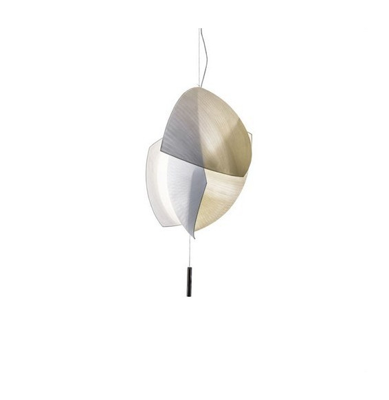 LedsC4 - Luminaria colgante VOILES 128xled 32.5W DALI 100-277V cromo