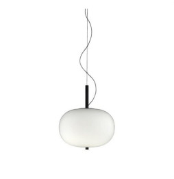 LedsC4 - Luminaria colgante ILARGI 8xled 8.5W blanco madera oscura