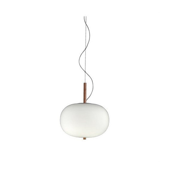LedsC4 - Luminaria colgante ILARGI 8xled 8.5W blanco madera clara