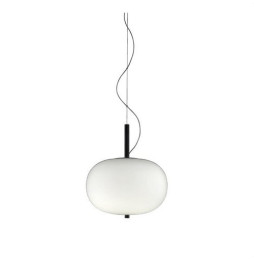 LedsC4 - Luminaria colgante ILARGI 8xled 8.5W blanco madera oscura