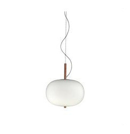 LedsC4 - Luminaria colgante ILARGI 8xled 8.5W blanco madera clara