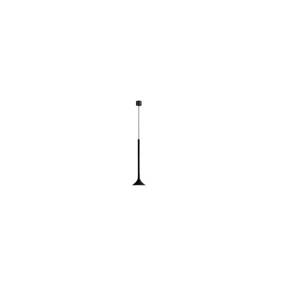 LedsC4 - Luminaria colgante ALIVE 1xled 6.9W 2700K negro sin cristal