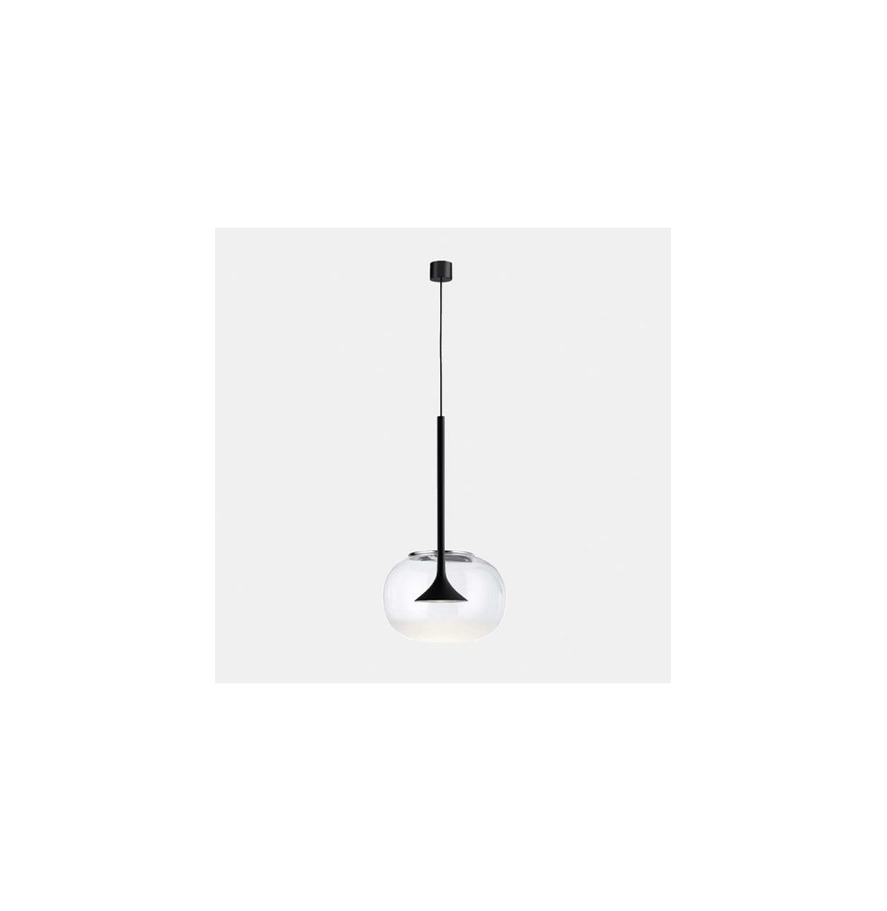 LedsC4 - Luminaria colgante ALIVE 1xled 6.9W 2700K negro con cristal LedsC4 - Luminaria colgante ALIVE 1xled 6.9W 2700K negro con cristal