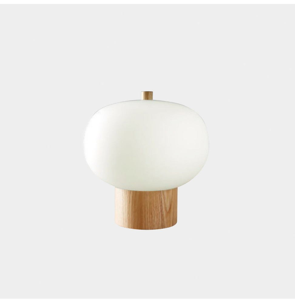 LedsC4 - Luminaria portátil ILARGI 8xled 8.5W blanco madera clara con cristal LedsC4 - Luminaria portátil ILARGI 8xled 8.5W blanco madera clara con cristal