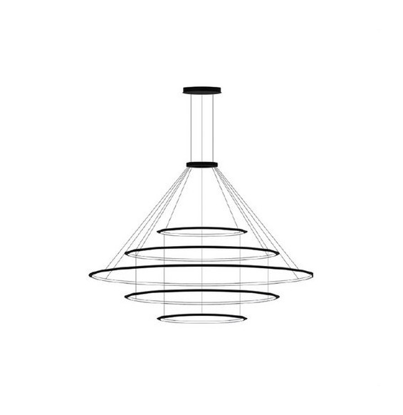 LedsC4 - Luminaria colgante circular pequeña 3000K DALI blanco
