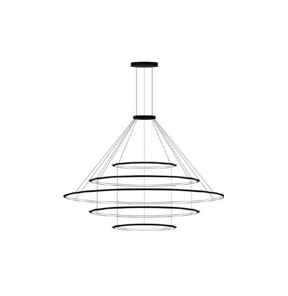LedsC4 - Luminaria colgante circular pequeña 3000K ON-OFF blanco