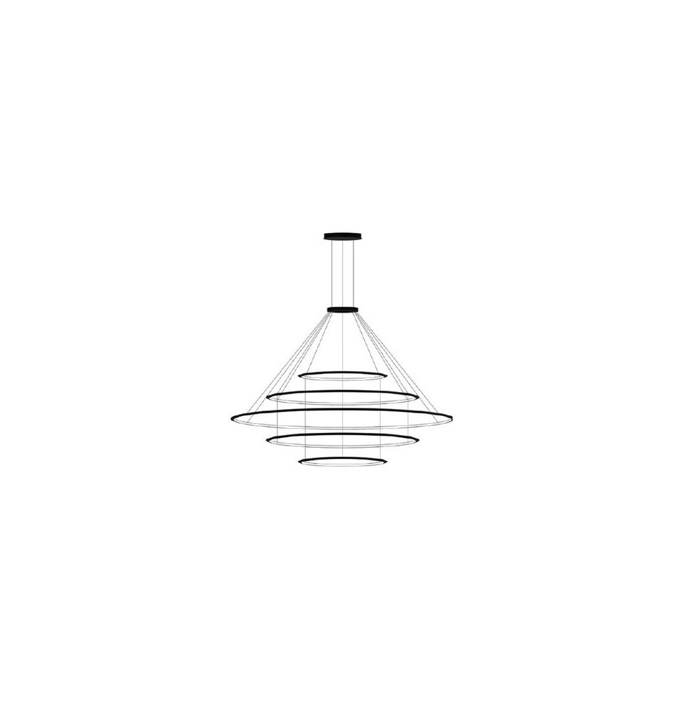 LedsC4 - Luminaria colgante circular pequeña 4000K ON-OFF blanco