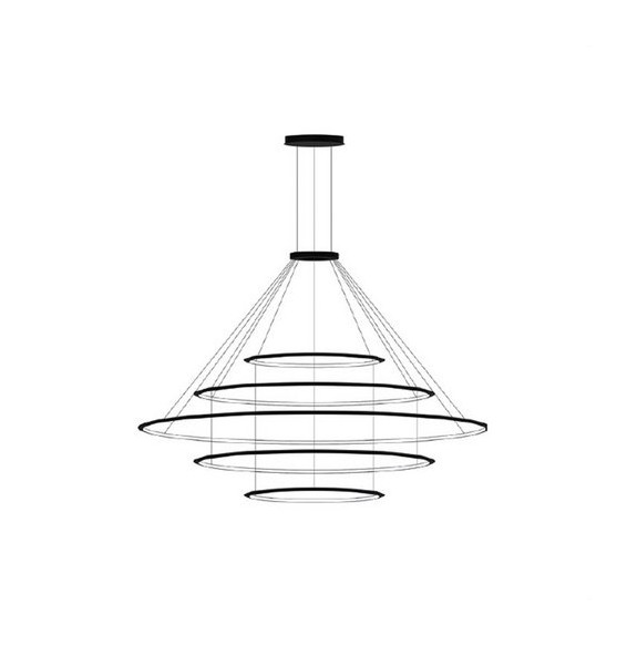 LedsC4 - Luminaria colgante circular grande 2700K 1-10V blanco
