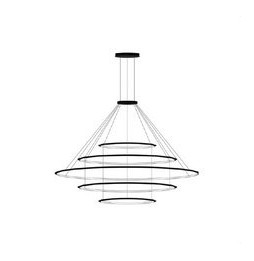 LedsC4 - Luminaria colgante circular grande 2700K 1-10V blanco