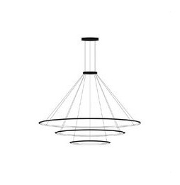 LedsC4 - Luminaria colgante circular grande 3000K DALI negro