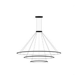 LedsC4 - Luminaria colgante circular grande 3000K 1-10V blanco