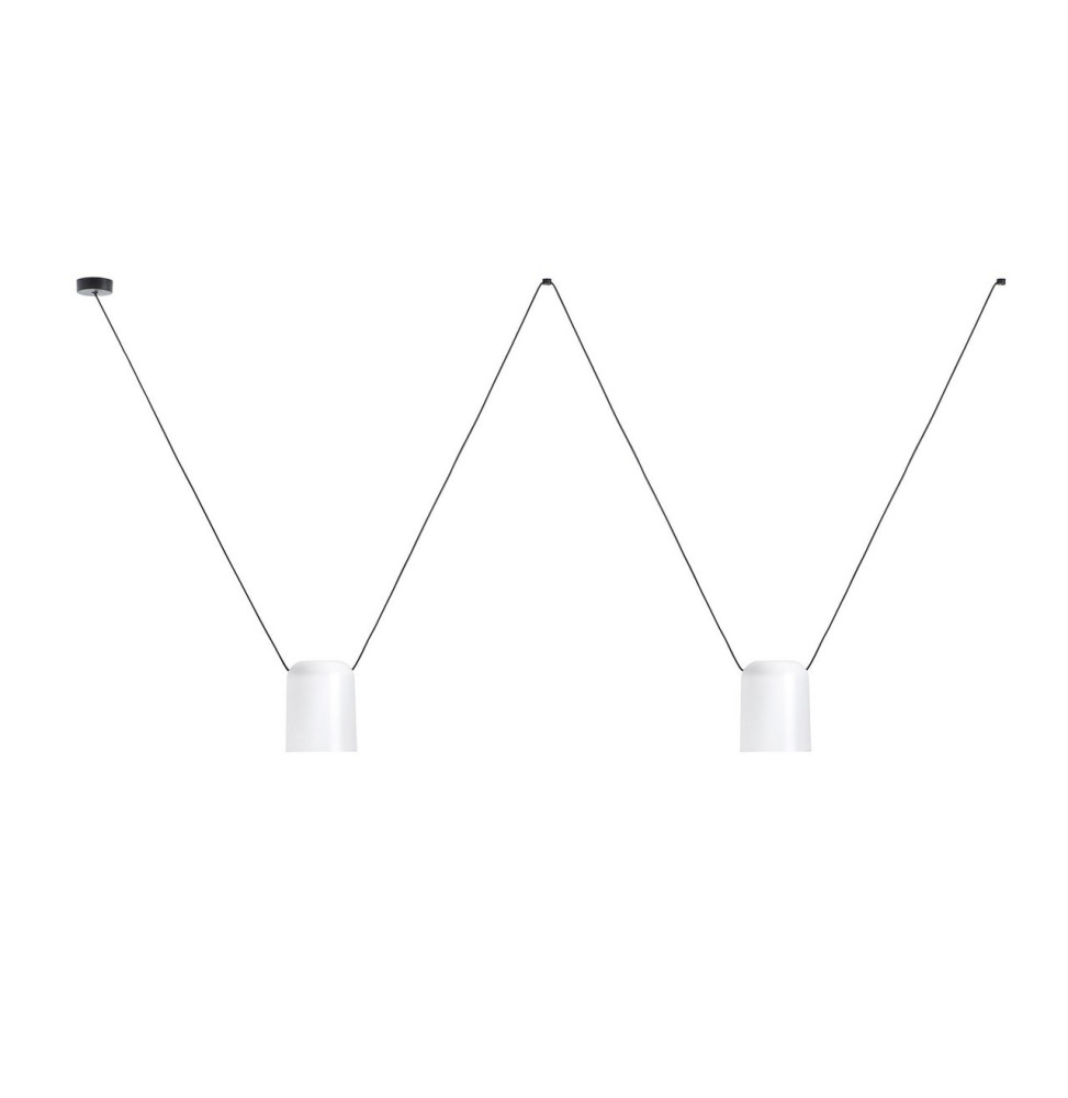 LedsC4 - Luminaria colgante 00-7394 ATTIC 2xE27 23 blanco mate LedsC4 - Luminaria colgante 00-7394 ATTIC 2xE27 23 blanco mate
