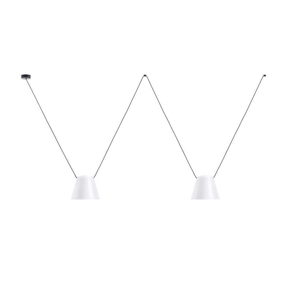 LedsC4 - Luminaria colgante 00-7395 ATTIC 2xE27 23 blanco mate LedsC4 - Luminaria colgante 00-7395 ATTIC 2xE27 23 blanco mate
