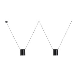 LedsC4 - Luminaria colgante 00-7394 ATTIC 2xE27 23 negro mate