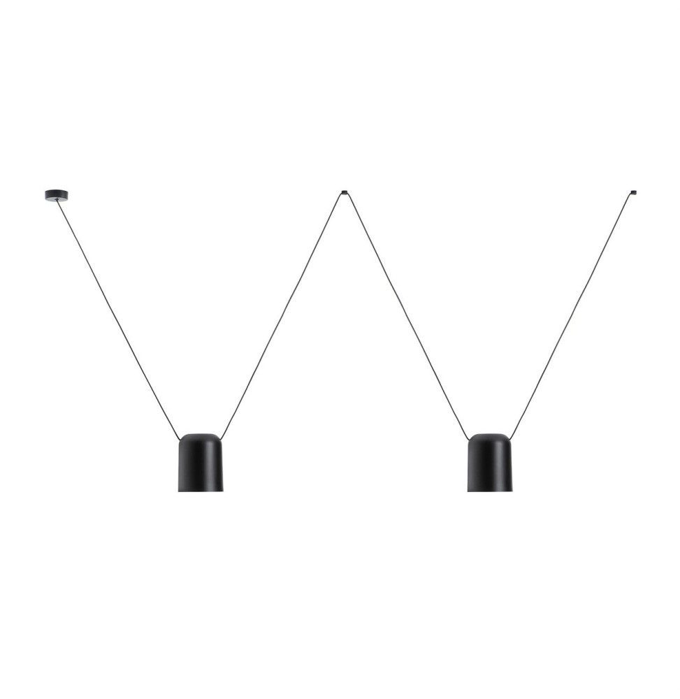LedsC4 - Luminaria colgante 00-7394 ATTIC 2xE27 23 negro mate LedsC4 - Luminaria colgante 00-7394 ATTIC 2xE27 23 negro mate