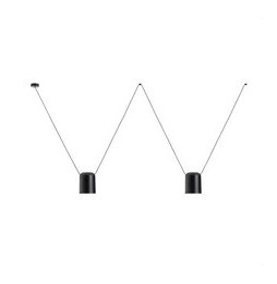 LedsC4 - Luminaria colgante 00-7394 ATTIC 2xE27 23 negro mate